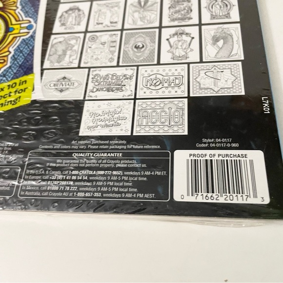 Crayola Art with Edge Fantastic Beasts 30 Page Colouring Book Adult Coloring - Picture 10 of 16
